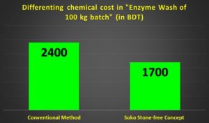 differenting-chemical-cost-Enzyme-Wash-100-kg-batch-stone-free-concept